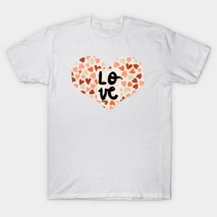 Retro vintage watercolor Candy Hearts T-Shirt